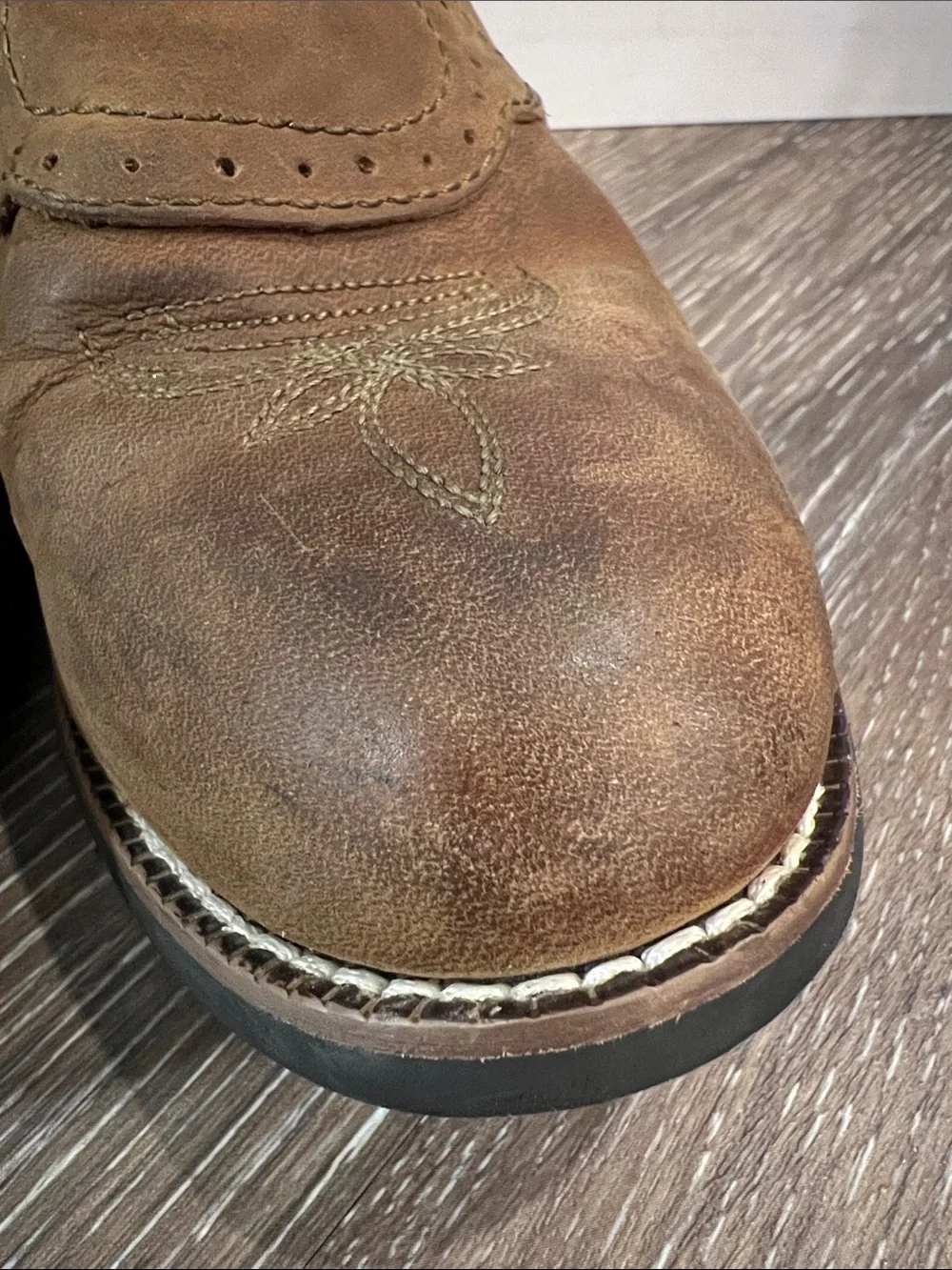 Tony Lama Kids Brown and Black Embroidered Cowboy Boots